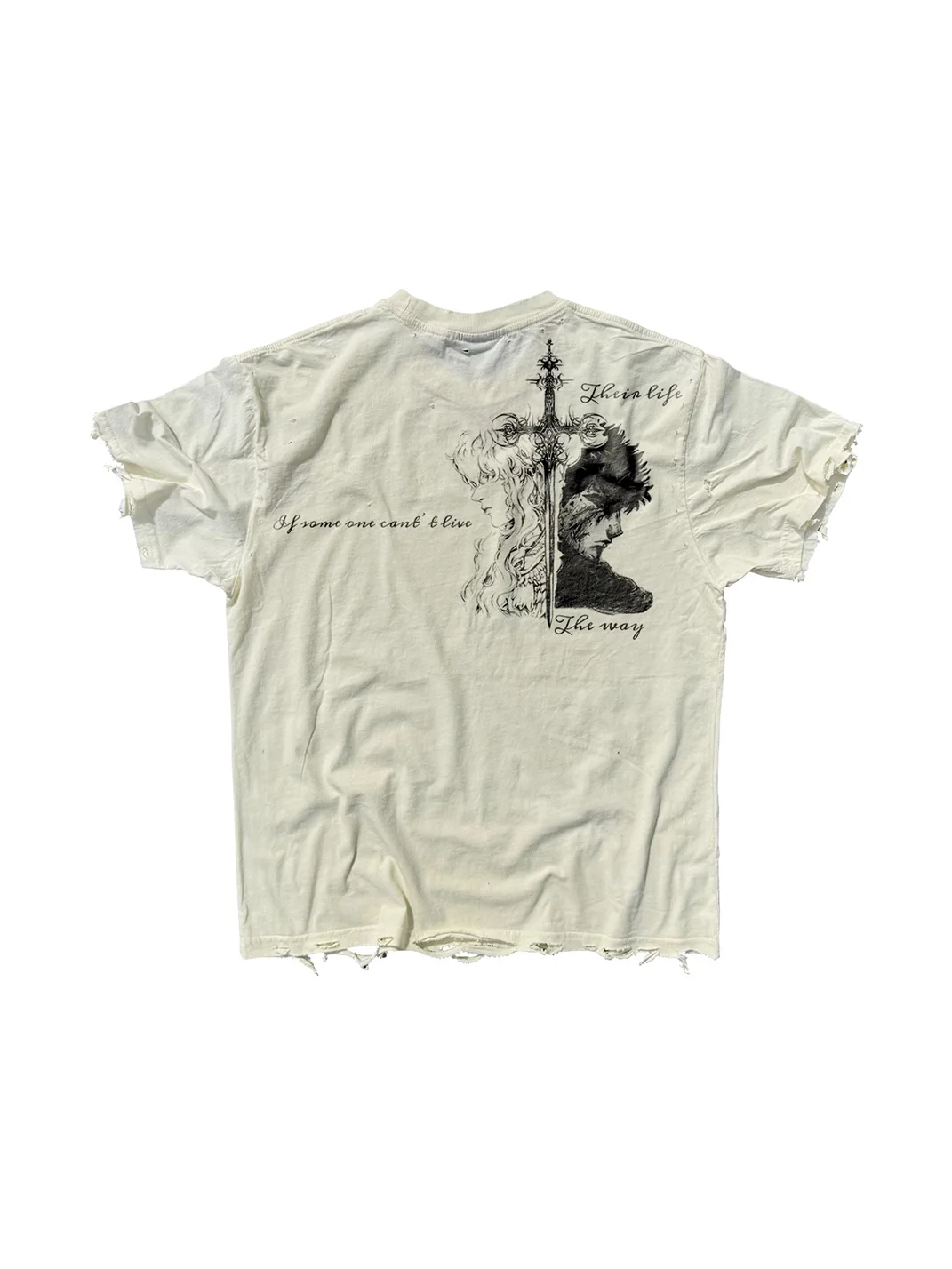 SHIBU | Distressed Vintage Graphic Short-Sleeve T-Shirt