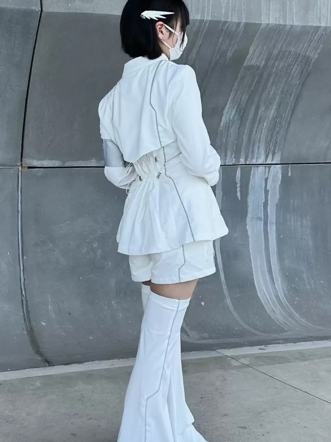 AXBD | Galactic Warrior Futuristic Outfit Set with Leg Covers