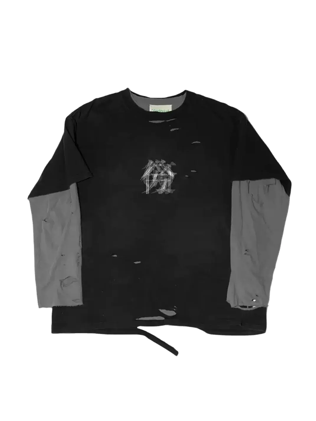 MELANIN | Distressed Layered Sleeve Graphic T-Shirt