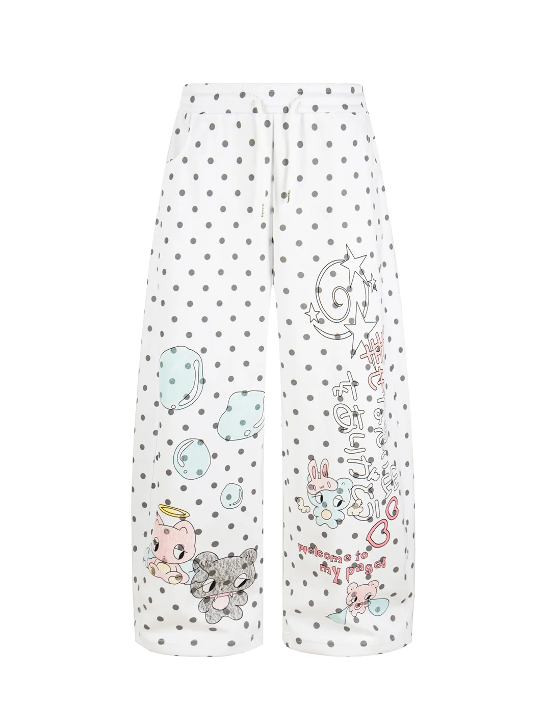 Languid Park | Polka Dot Wide Leg Pants Summer