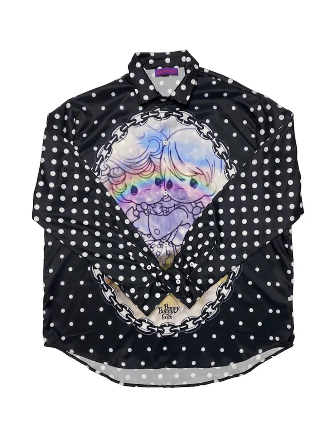 Bunnybunnygun | Oversized Polka Dot Long-Sleeve Shirt