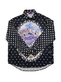 Bunnybunnygun | Oversized Polka Dot Long-Sleeve Shirt