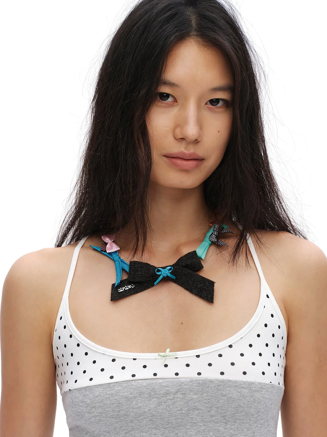 Oinimi | Handmade Mixed Material Bow Necklace