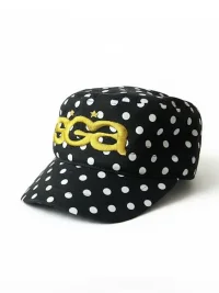 Ins Gale | InsGale Polka Dot Embroidered Vintage Cap