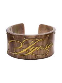 JYOSEI | Rhinestone Wide Open Cuff Bracelet