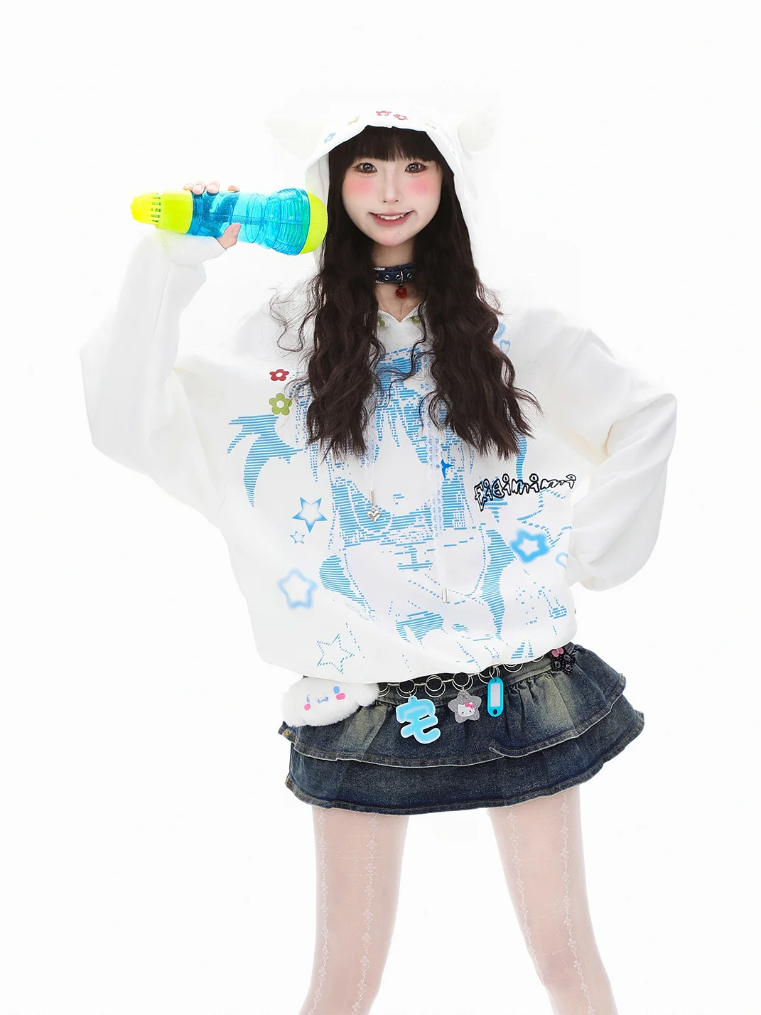 Languid Park | Cartoon Wings Hooded Sweatshirt
