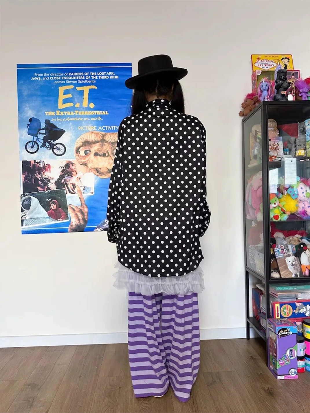 Bunnybunnygun | Oversized Polka Dot Long-Sleeve Shirt