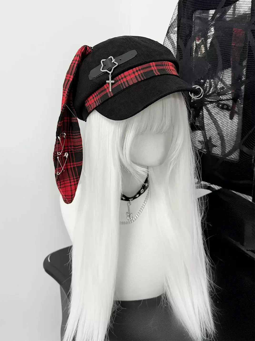 1GASTERINN | Punk Bunny Ear Beret For Women