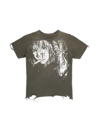 SHIBU | Distressed Punk Graphic Short-Sleeve T-Shirt