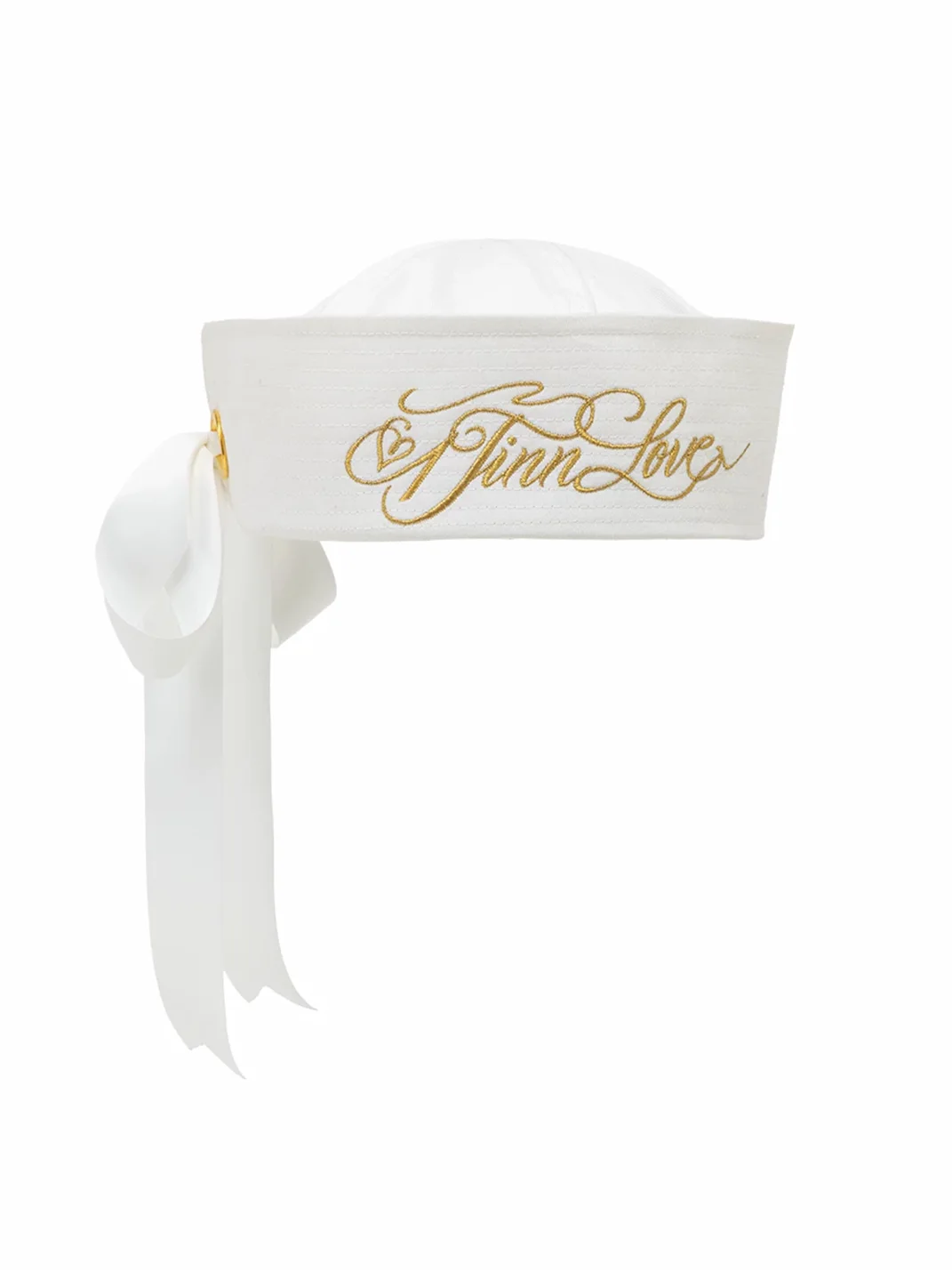 1JINN STUDIO | Sailor Style Wide Brim Hat with Bow Ribbon