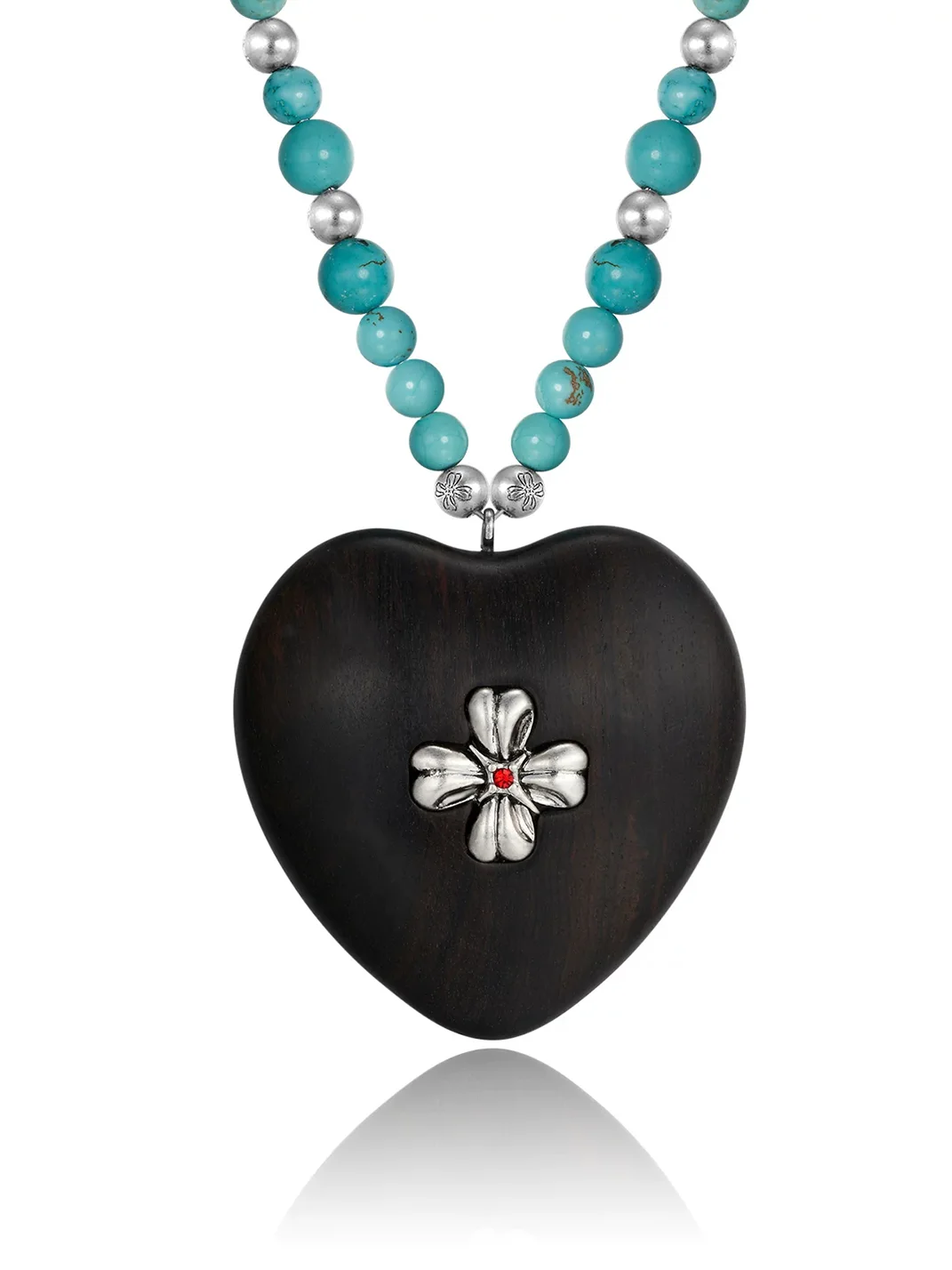 Tokokkino | Heart-Shaped Wooden Pendant Necklace