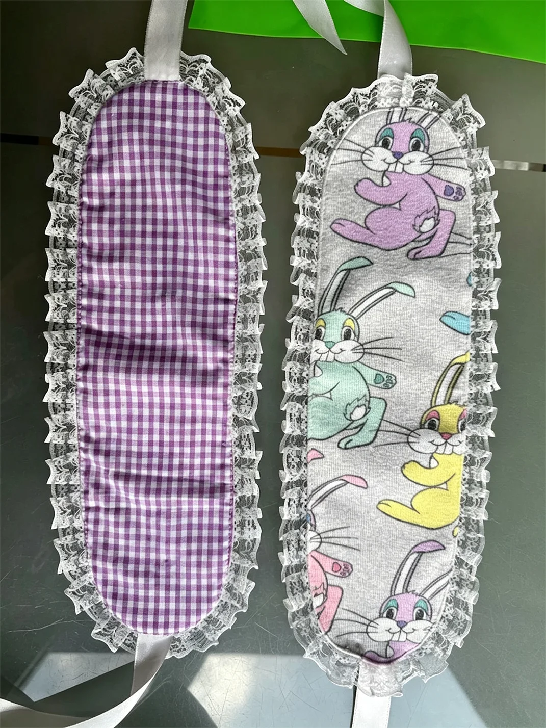 Bunnybunnygun | Handmade Rabbit Print Tie Headband