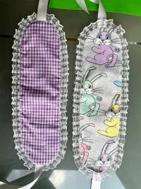 Bunnybunnygun | Handmade Rabbit Print Tie Headband