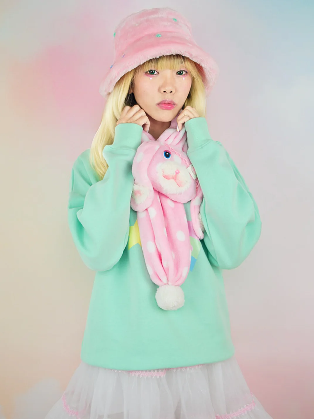 NIHONKIDS | Plush Rabbit Scarf