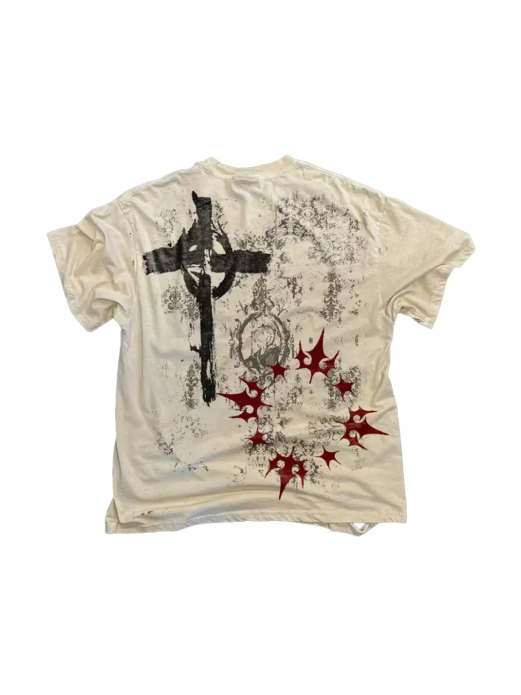 SHIBU | Distressed Gothic Graphic Short-Sleeve T-Shirt