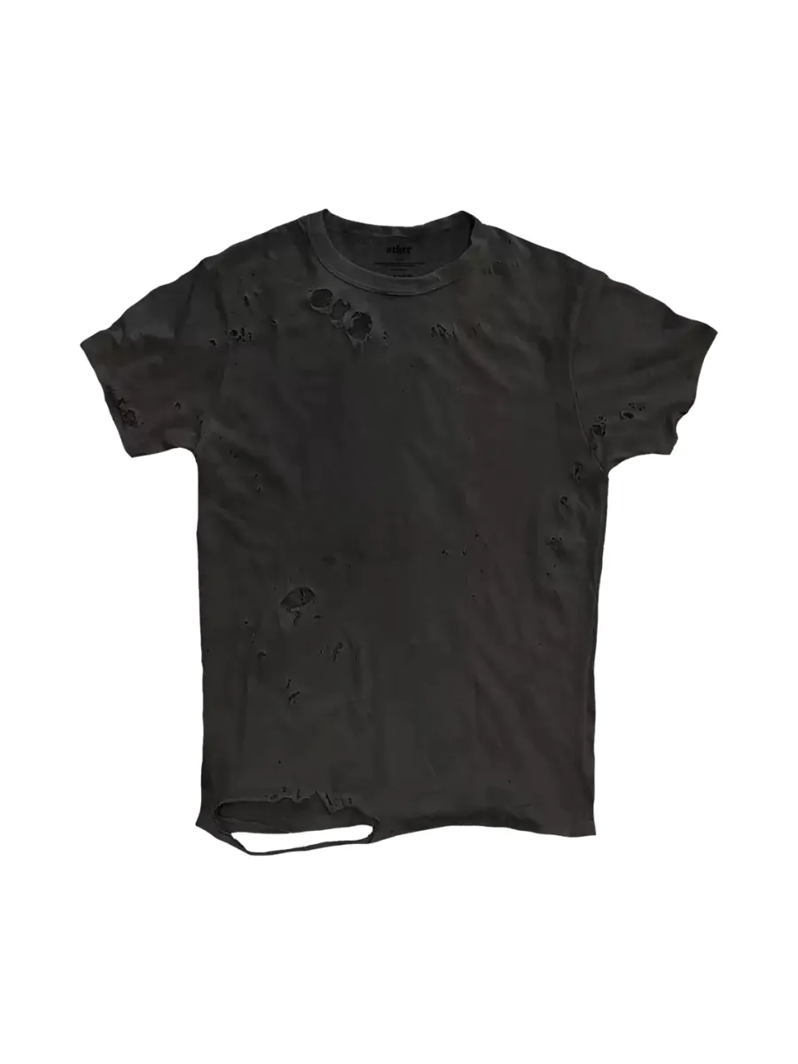 SHIBU | Short Sleeve Ripped T-Shirt - 3