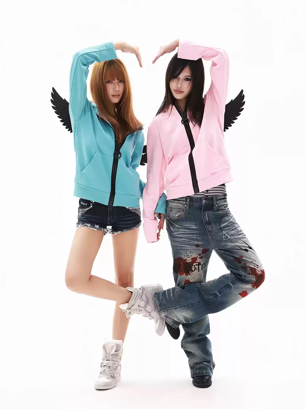 DETW | Wing Applique Zip Hoodie