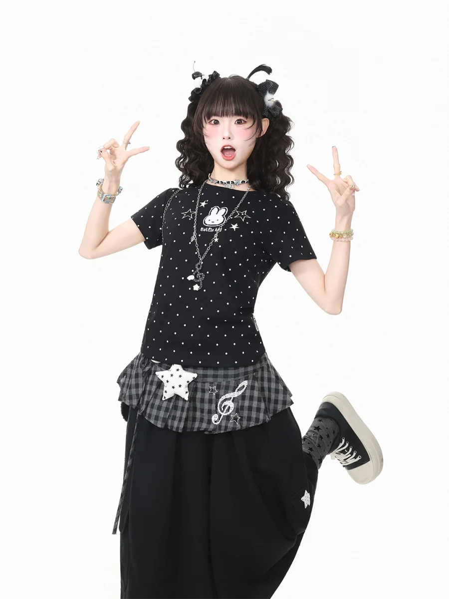 Languid Park | Embroidered Round Neck Short Sleeve T-Shirt - 2