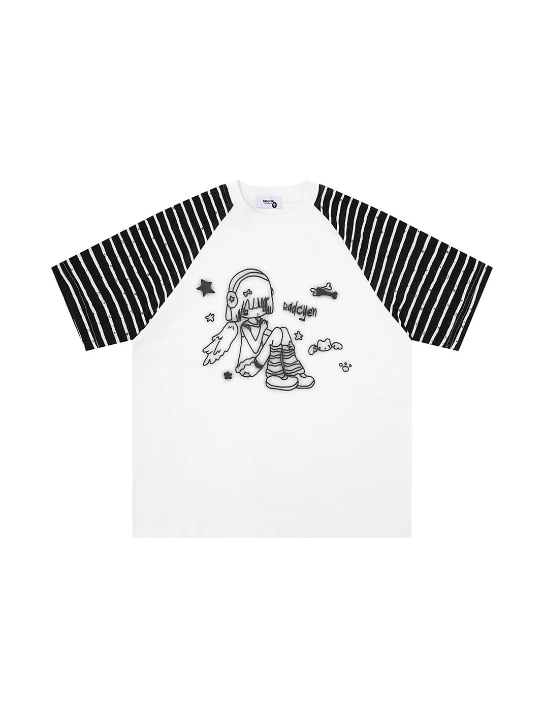 Languid Park | Women's Y2K Striped Short Sleeve T-Shirt