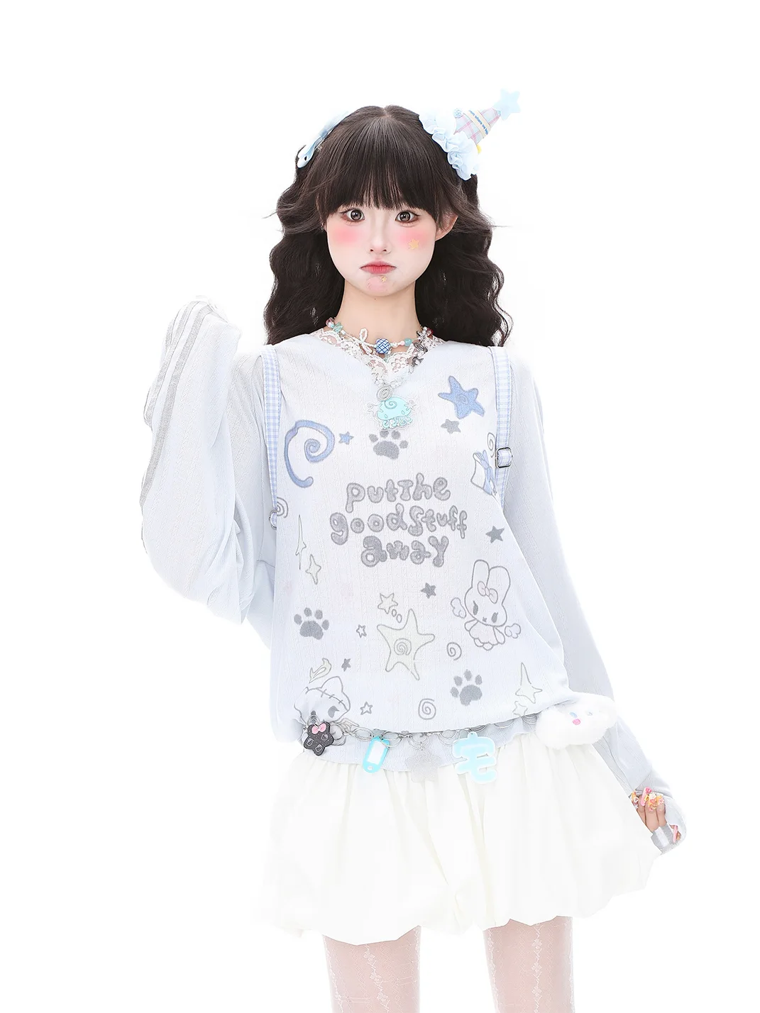 Languid Park | Women's Lace V-Neck Long Sleeve Top