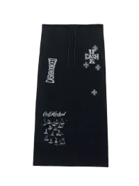 CASHHOOKED CLOTH | Cracked Print Long Skirt