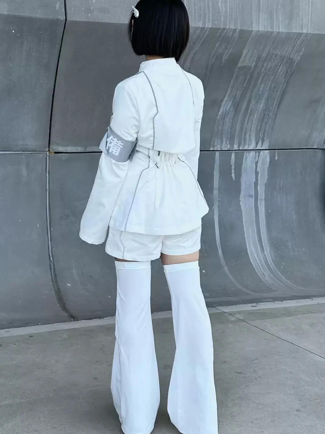 AXBD | Galactic Warrior Futuristic Outfit Set with Leg Covers