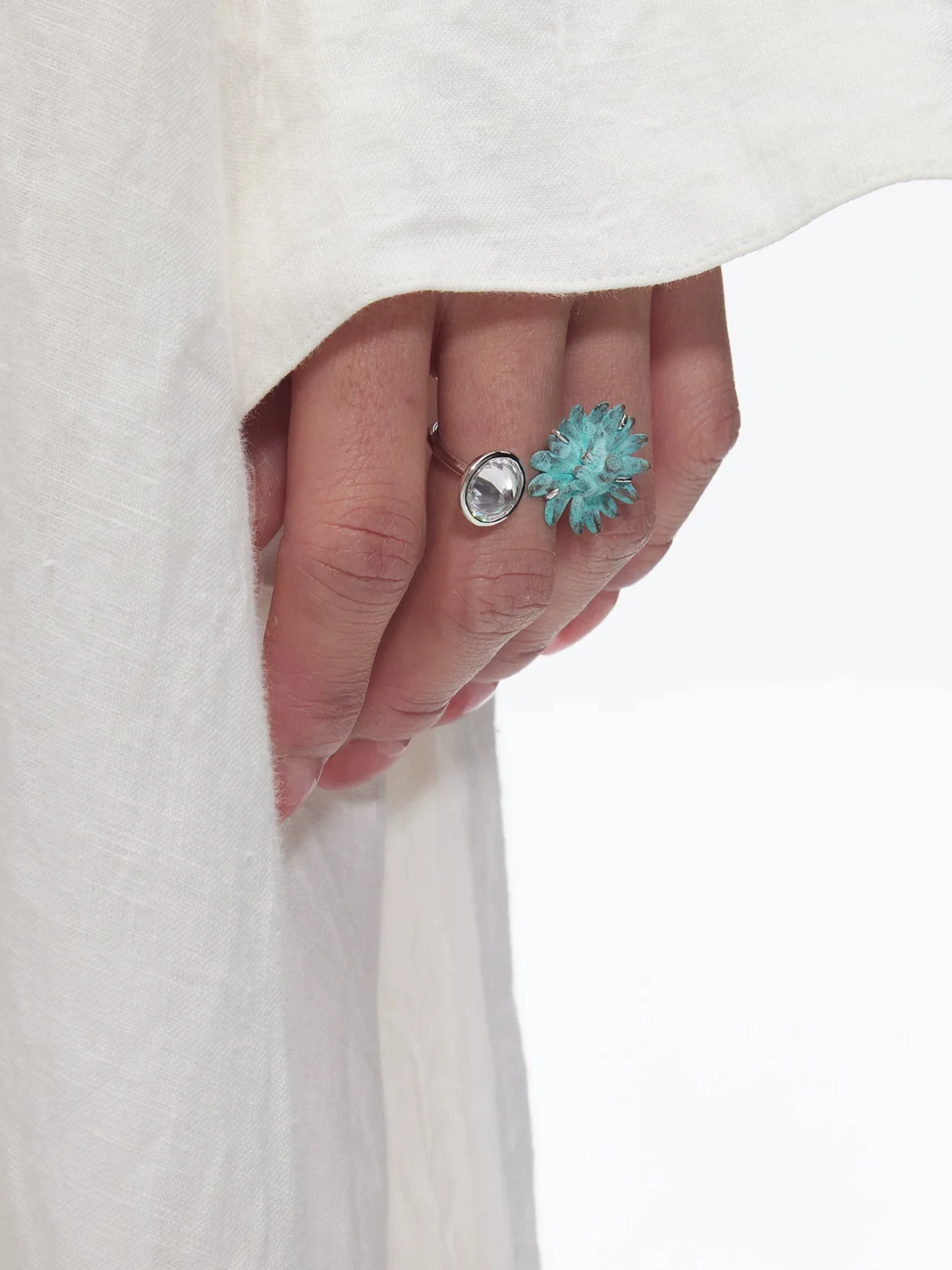 TysGrocery | Daisy Stem Adjustable Open Ring