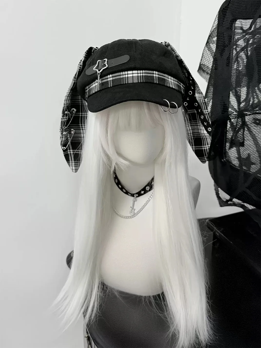 1GASTERINN | Punk Bunny Ear Beret For Women
