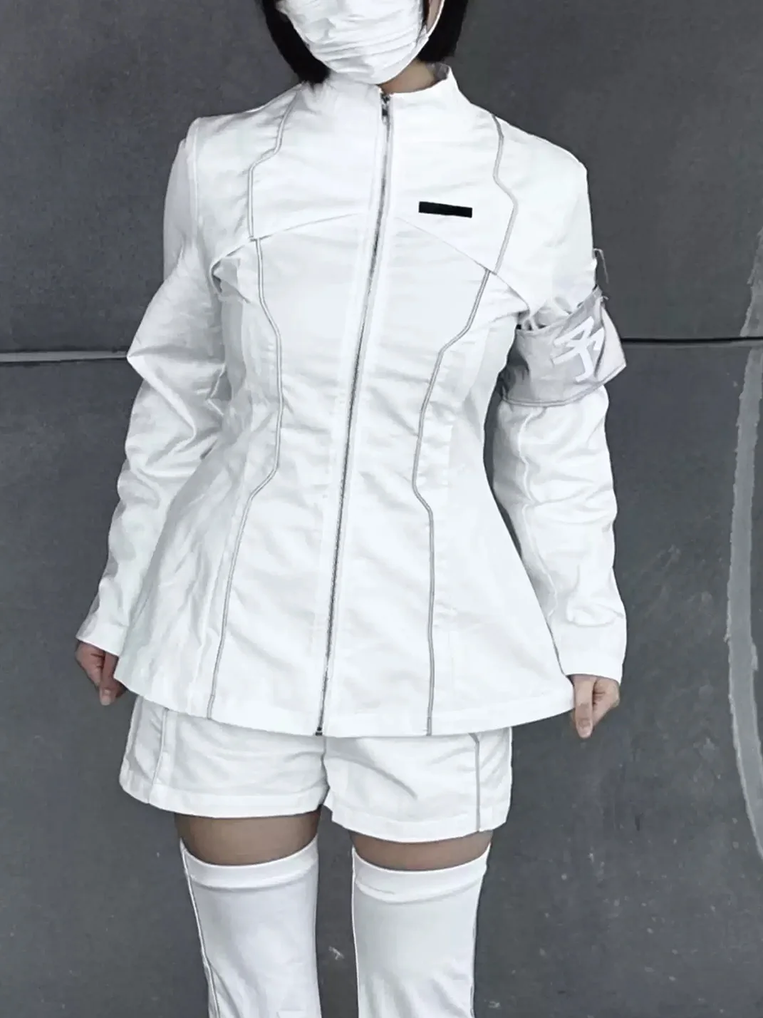 AXBD | Galactic Warrior Futuristic Outfit Set with Leg Covers