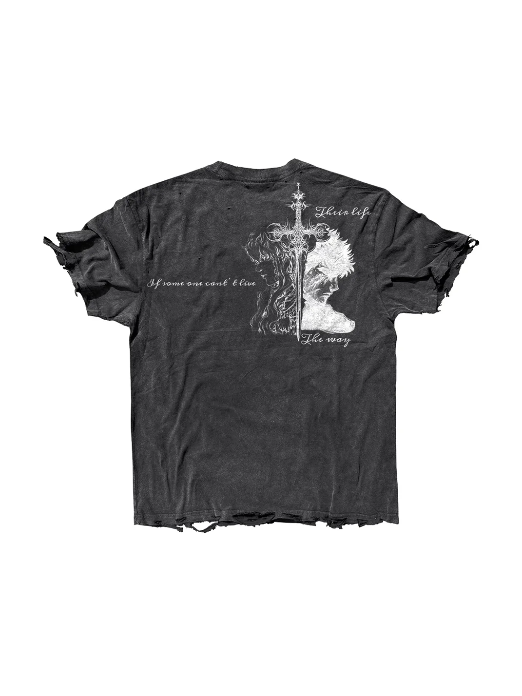 SHIBU | Distressed Vintage Graphic Short-Sleeve T-Shirt
