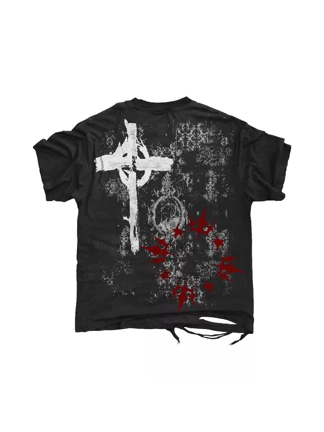 SHIBU | Distressed Gothic Graphic Short-Sleeve T-Shirt