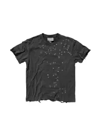 SHIBU | Distressed Washed Punk Graphic Short-Sleeve T-Shirt