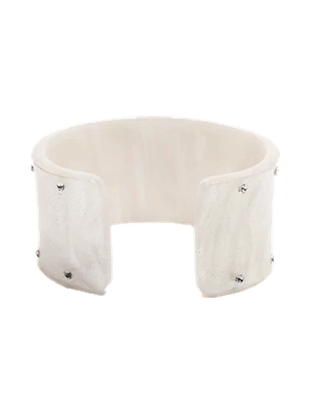 JYOSEI | Rhinestone Wide Open Cuff Bracelet