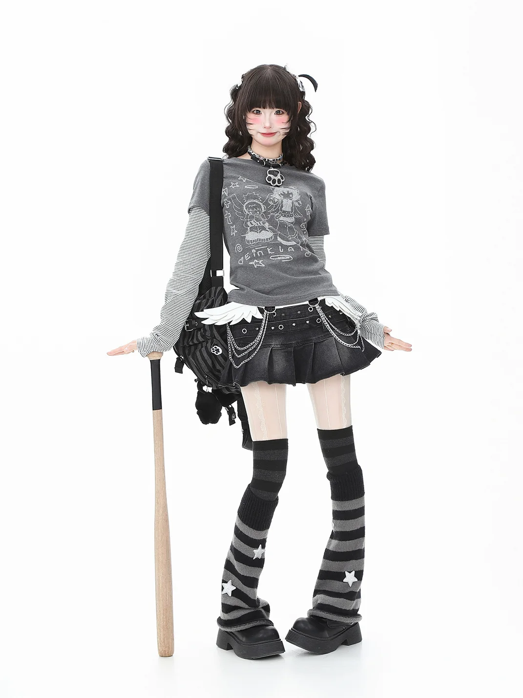 Languid Park | Striped Long Sleeve T-Shirt