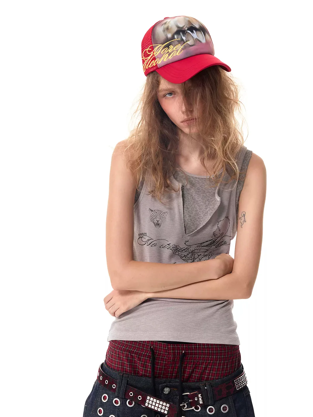 HAS2SONS | Contrast Embroidered Trucker Cap