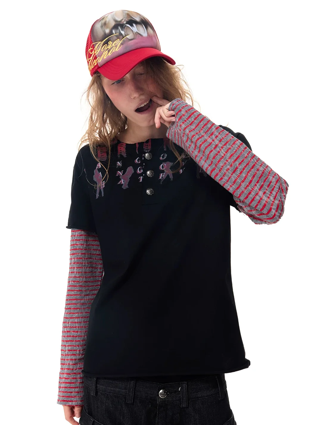 HAS2SONS | Contrast Embroidered Trucker Cap