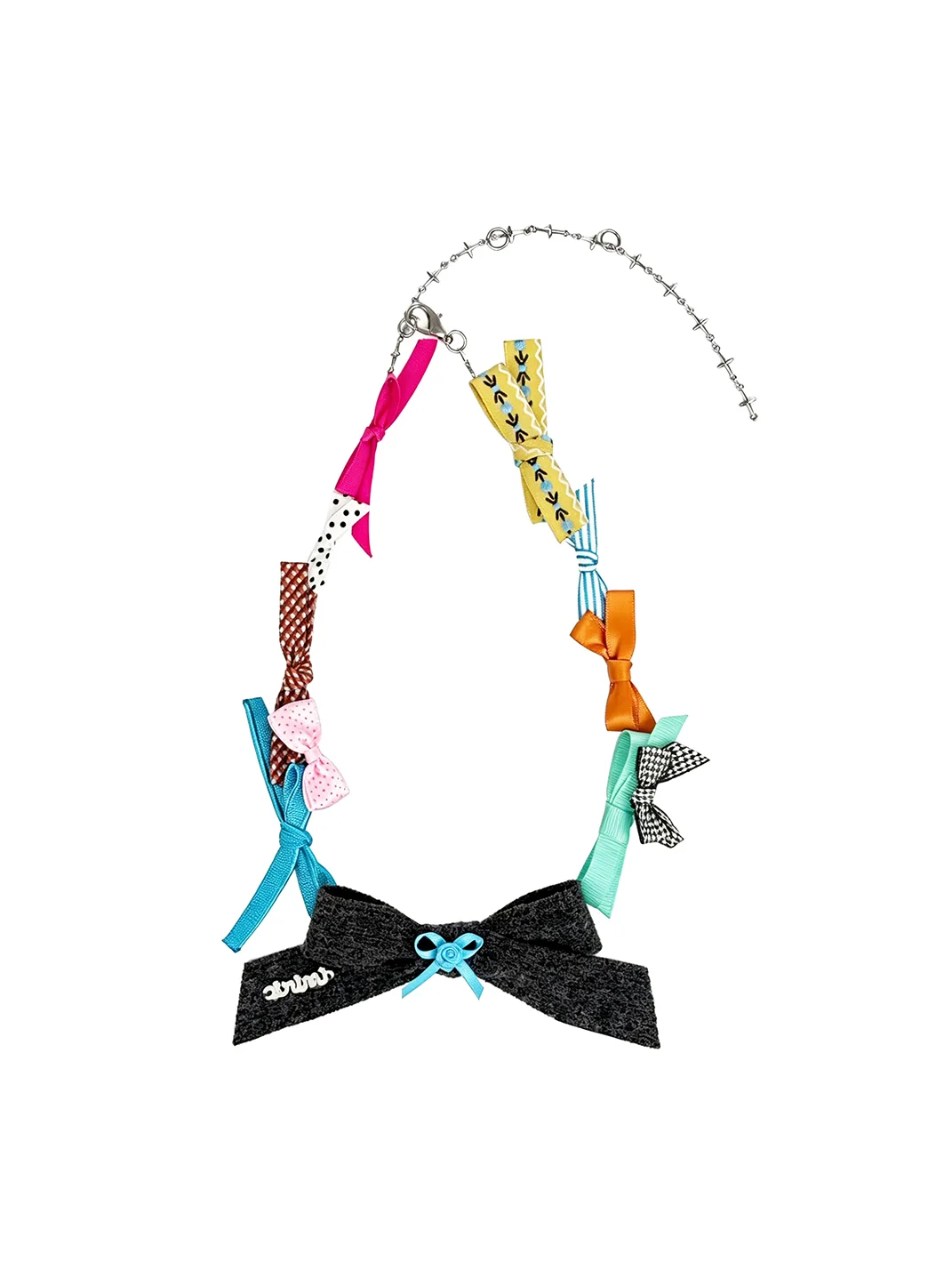 Oinimi | Handmade Mixed Material Bow Necklace