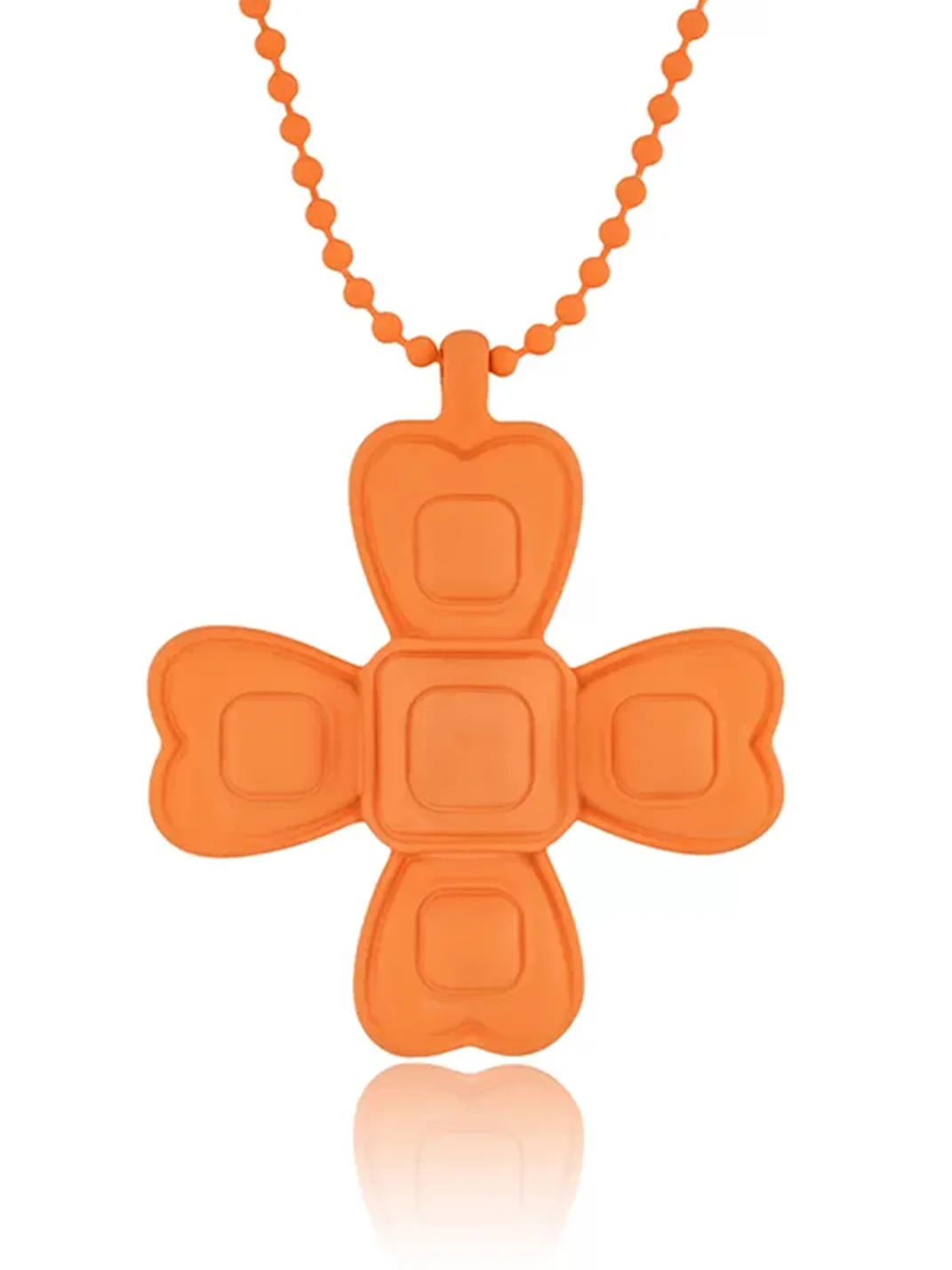 Tokokkino | Colorful Resin Four-Sided Bow Pendant Necklace