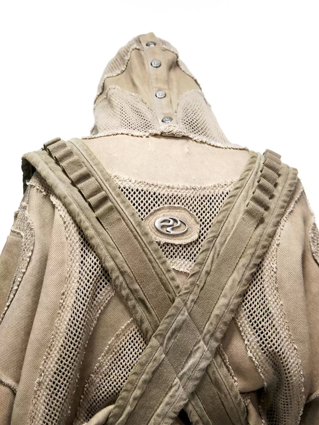 PERSONSOUL | Deconstructed Garment Dyed Zip Hoodie
