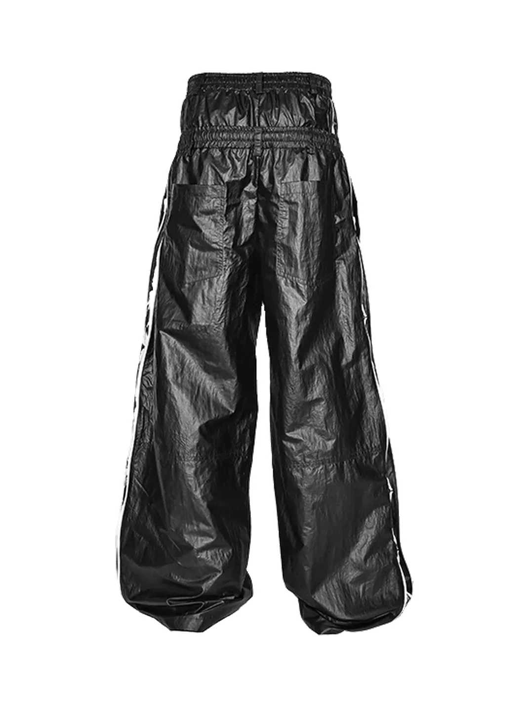 LoseControlEdge | Double Waist Coated Wide Leg Pants
