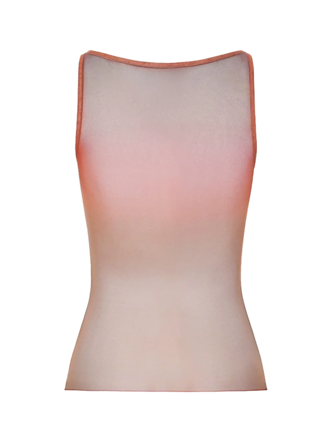 HYTE MOLY | Gradient Letter Print Mesh Tank Top