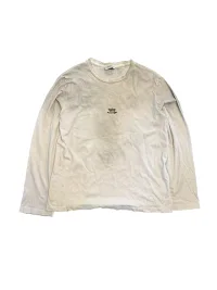 MELANIN | Distressed Cotton Long Sleeve T-Shirt