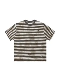 Wonderful Story | Distressed Striped Relaxed Crew Neck T-Shirt