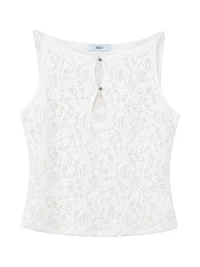 Ayo | Slim Fit Keyhole Lace Camisole