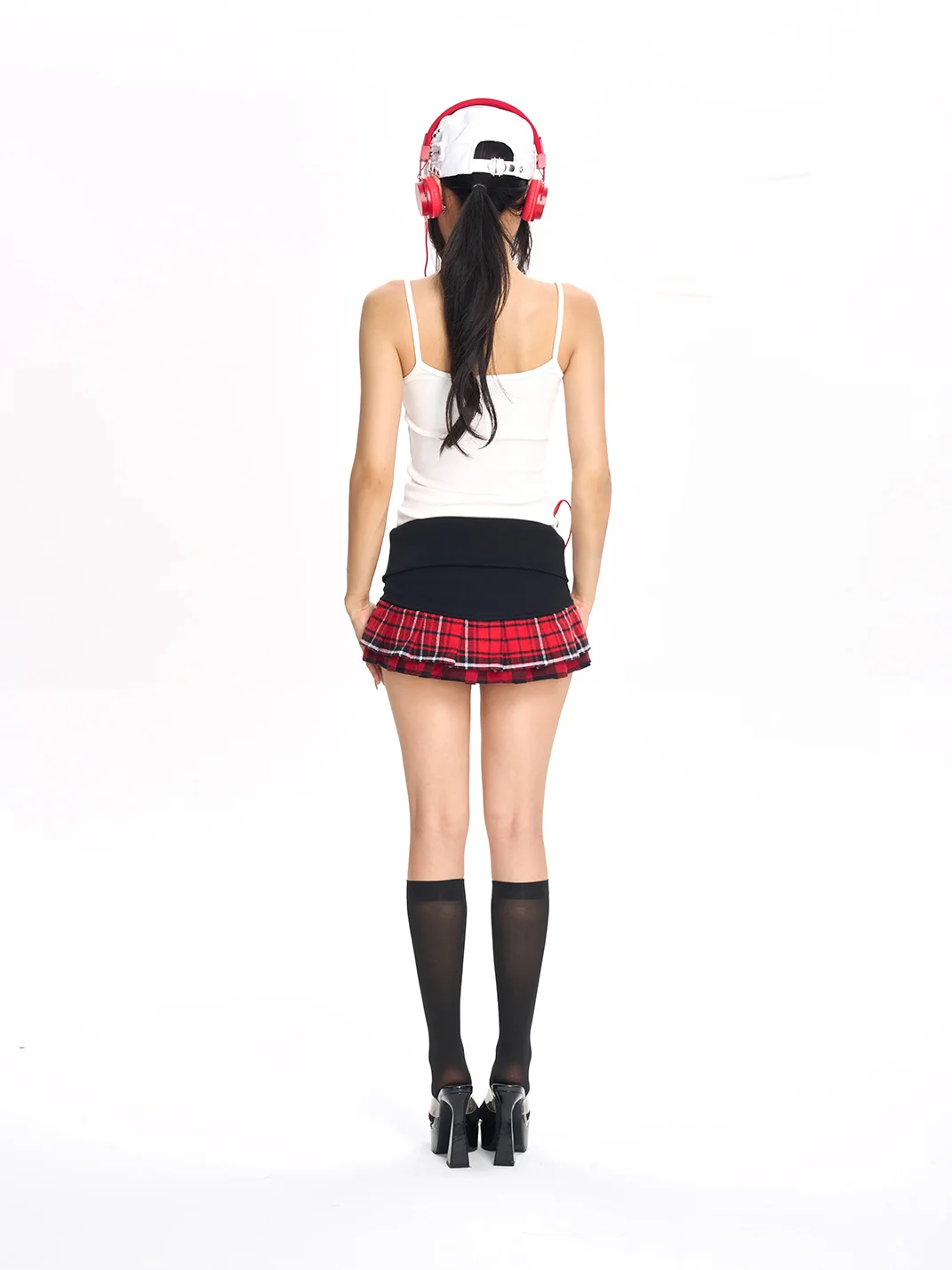 ONNASENSHI | Rhinestone No Smoking Fitted Camisole