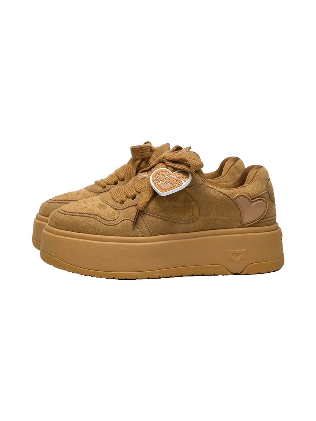 PINKAMOR | Women's Brown Platform Skate Sneakers