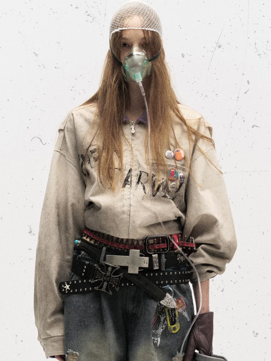 Wonderful Story | Contrast Collar Badge Print Jacket