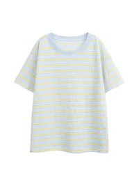 Wonderful Story | Women's Striped Wide Neck T-Shirt