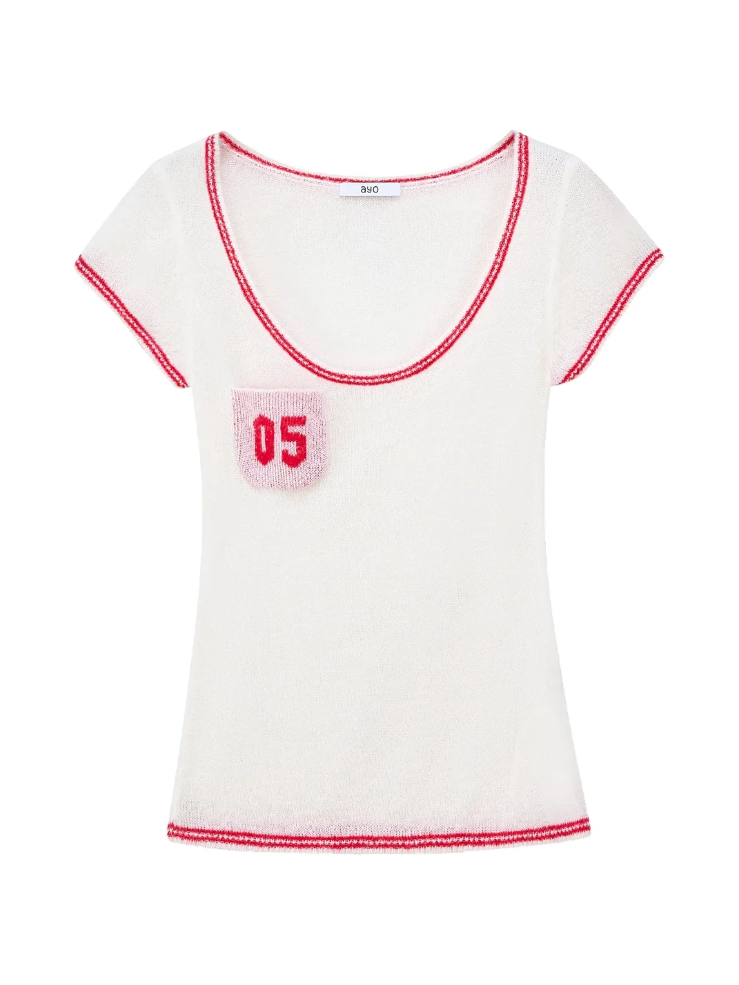Ayo | Contrast 05 Pocket Knit T-Shirt