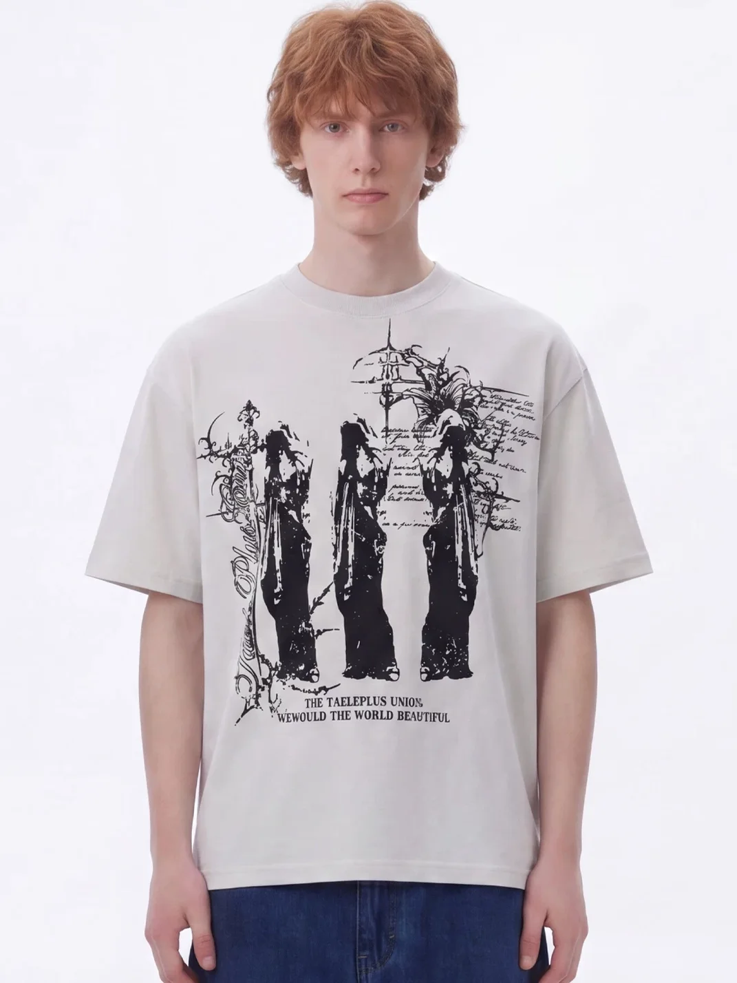 Wonderful Story | Unisex Gothic Cross Graphic Short Sleeve T-Shirt